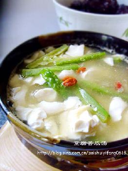豆腐苦瓜汤的做法 豆腐苦瓜汤的做法