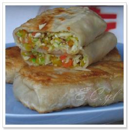五彩缤纷的素馅饼的做法 五彩缤纷的素馅饼的做法