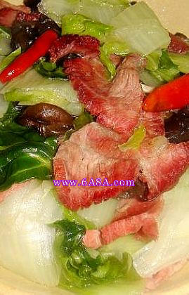 牛肉炒白菜的做法 牛肉炒白菜的做法