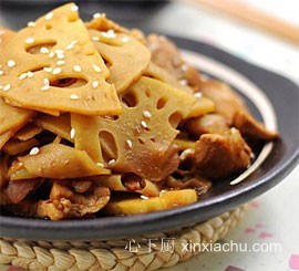 家常菜 五花肉炒藕片的做法 家常菜 五花肉炒藕片的做法